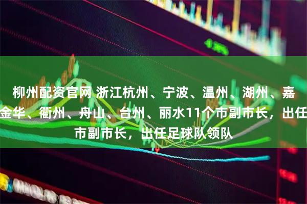 柳州配资官网 浙江杭州、宁波、温州、湖州、嘉兴、绍兴、金华、衢州、舟山、台州、丽水11个市副市长，出任足球队领队